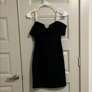 Lulu's Elegant Black Strapless Dress